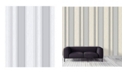 Advantage 20.5" x 369" Mirabelle Stripe Wallpaper